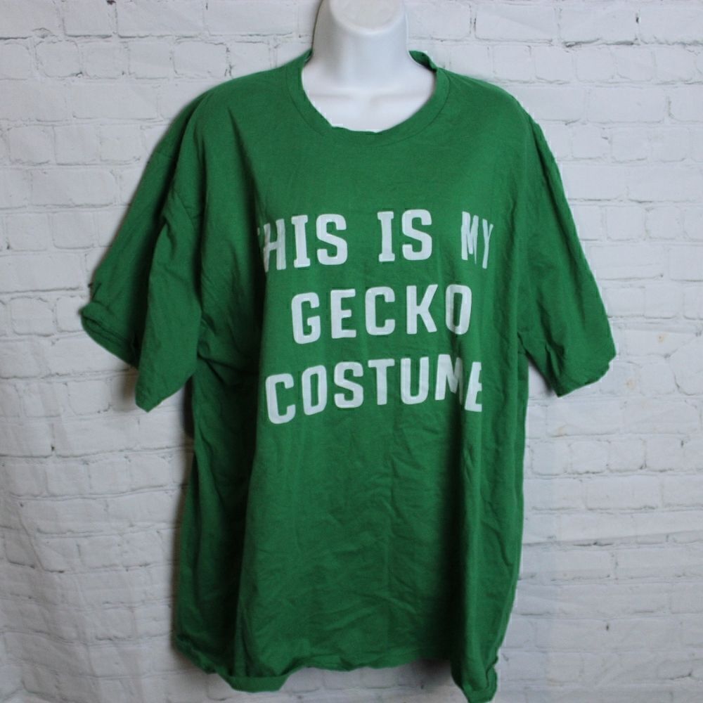 Men's THIS IS MY GECKO COSTUME Meme Tee 2XL